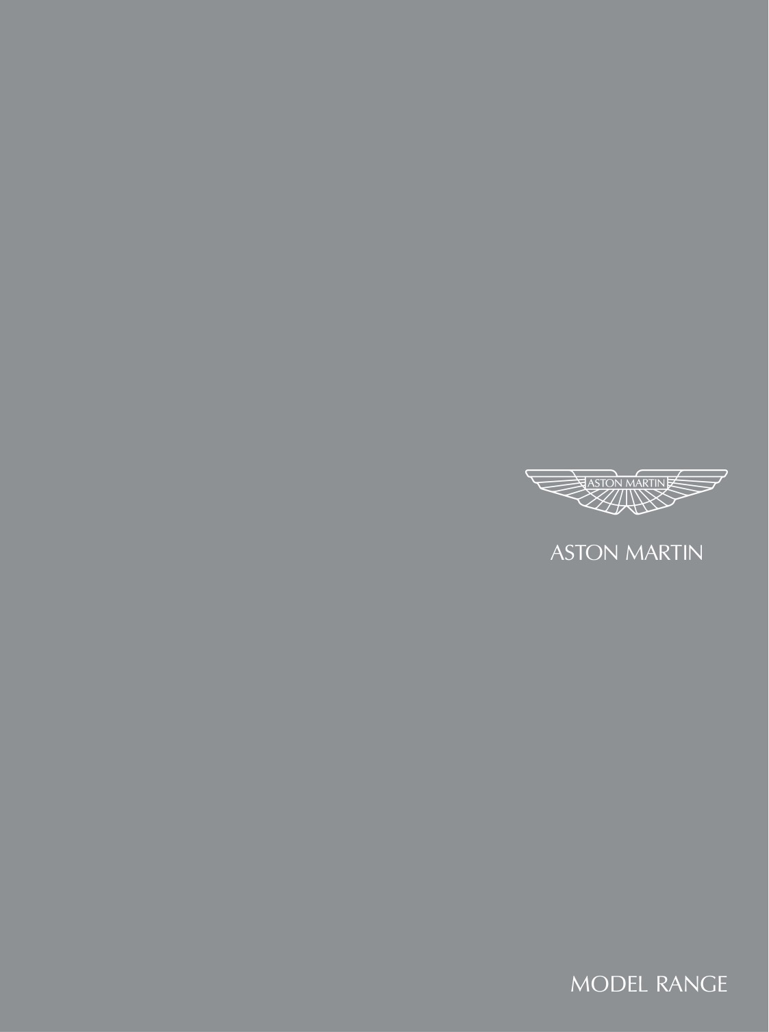 2009 Aston Martin Model Range Brochure